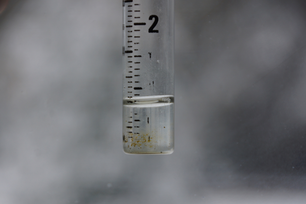 When melted down, the lake was made 0.75 inches deeper than it was the day before.