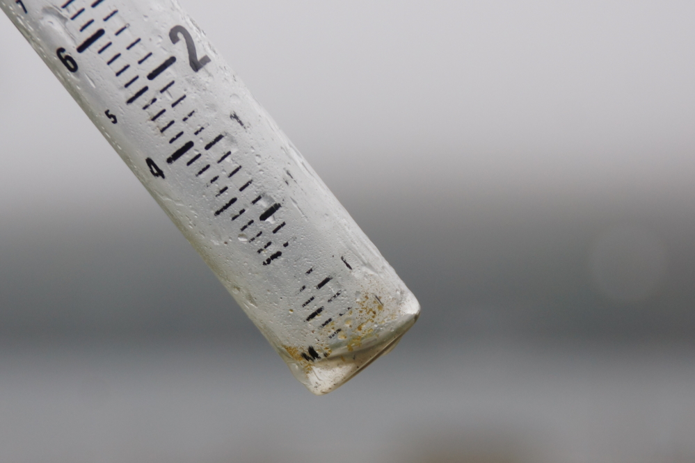 The totals from the overnight storm was best described as "not much".