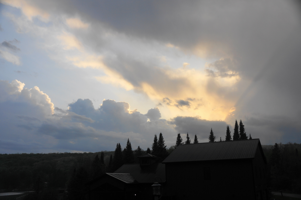 At the start of bar night, there was some thunder and lightning. The weather ended before the last drink was garnished.