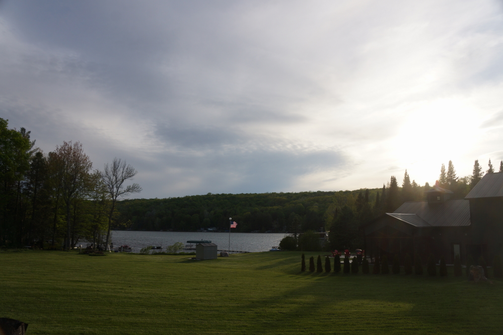 Most of the time the clouds were too thick and threatening to create a colorfully good sunset.
