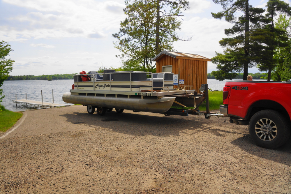 The boat landing is in good shape. With the lake level up, launching a boat is easy this Spring.