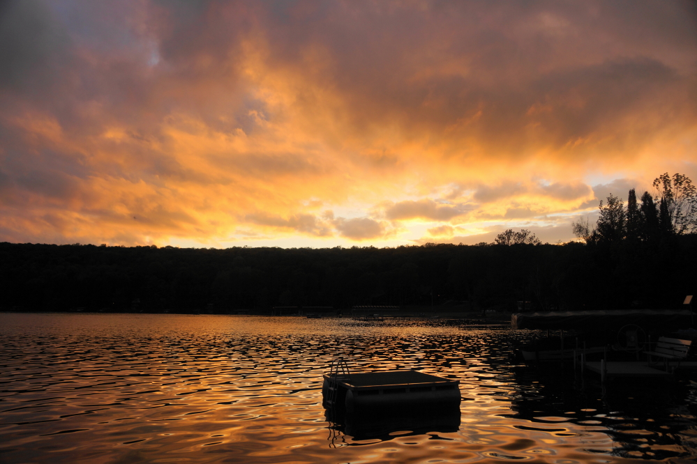 At least one sunset last week extended the campfire theme to the sky.