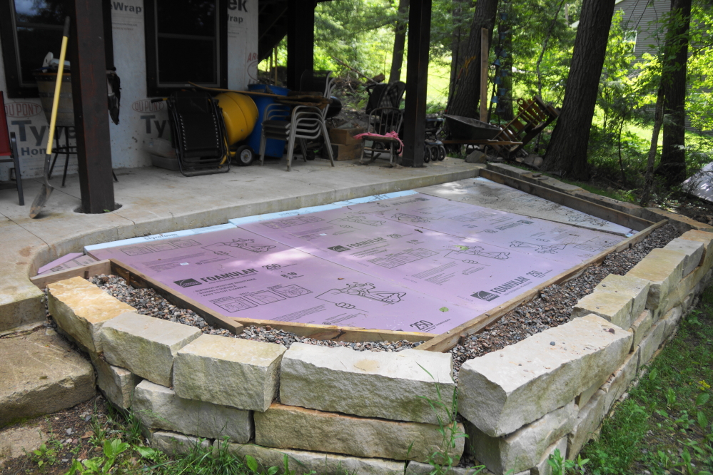 Before the week ended, there were a few yards of concrete to be poured.