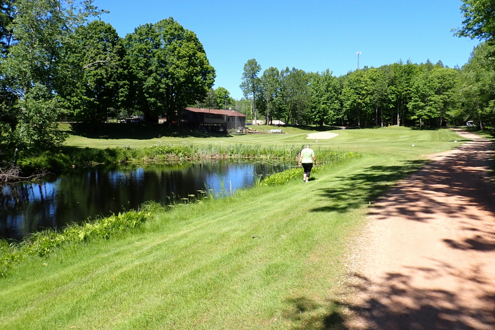 The past and current rain has kept the water hazards high.