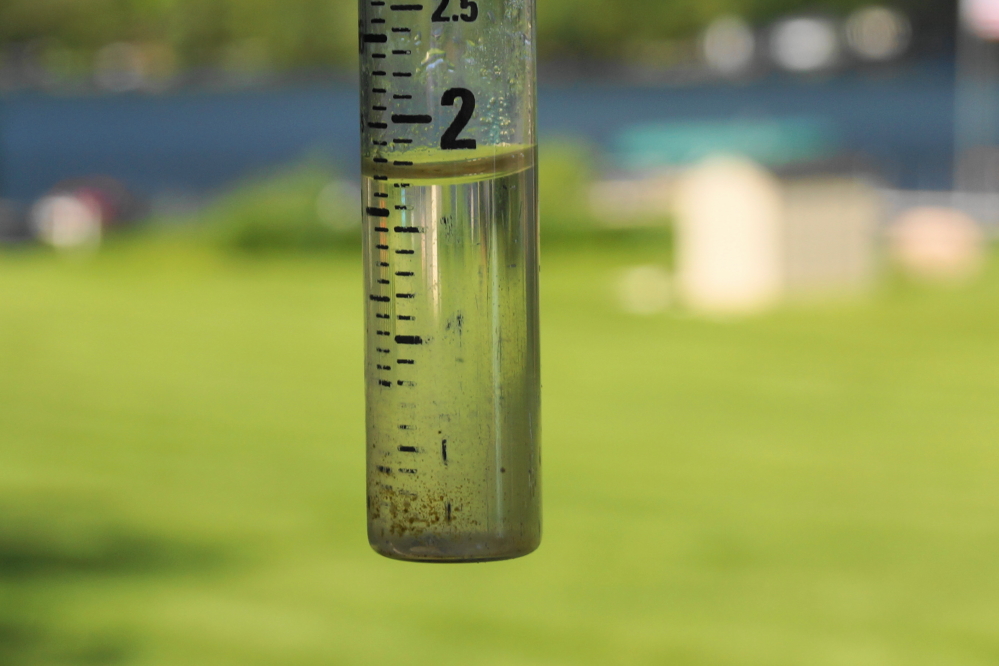 It added up to a quarter of an inch shy of 2 inches for the week. If this continues, piers will have to be adjusted (again!) and a short and tasteful service will be held for Lucerne's disappearing (dying!) beaches.