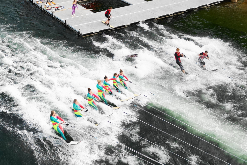 The lake had more ski shows than any other week this year.