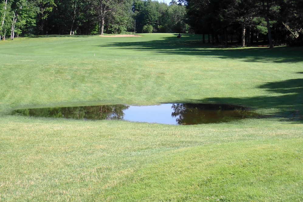 The NCC golf course, just a few miles to the east, got nailed. Many trees were felled and a few new water hazzards were added.