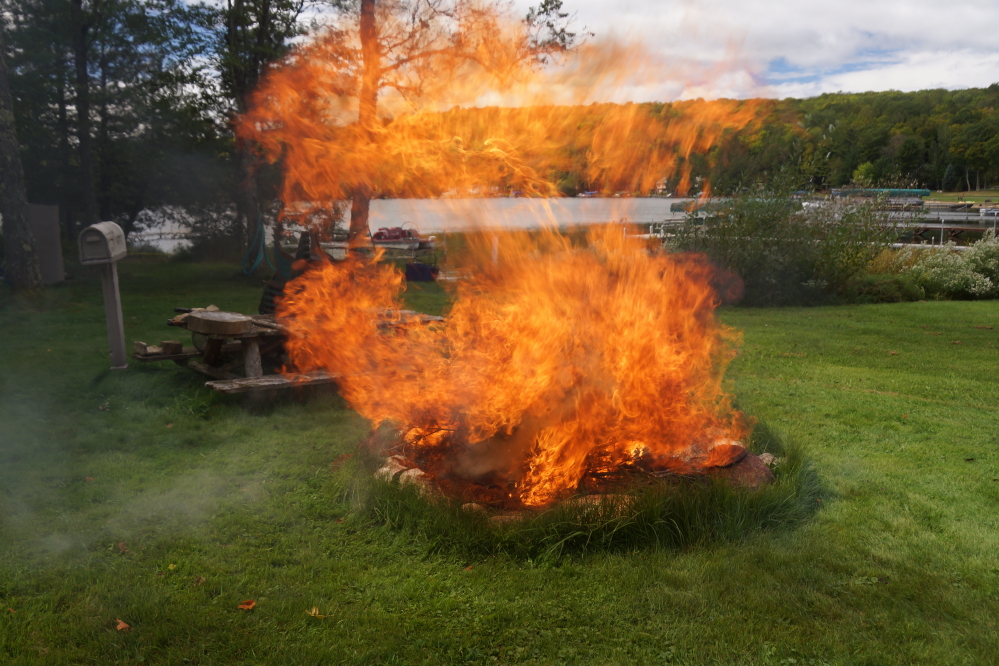 It burned pretty well.