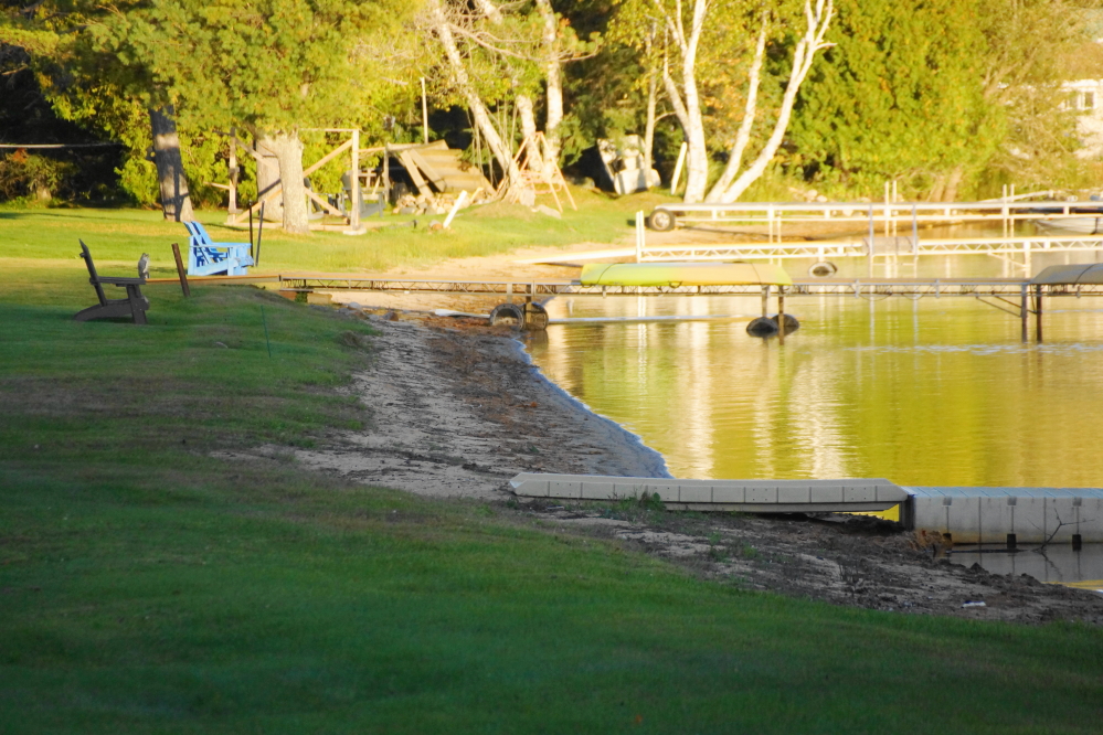 The <a href='/LakeLevel/LL2.html' class ='defaultlink2' target='_blank'>lake level</a> has been dropping since the end of July. The beaches on the north end of the lake are getting bigger.