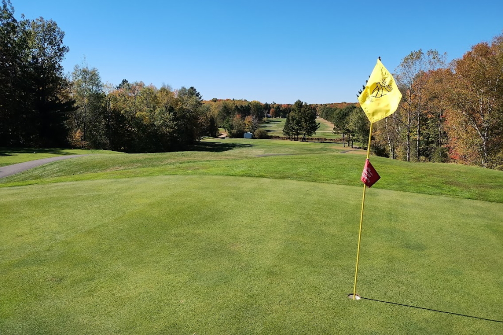 The air was cooler, but not cold enough to end the golf season.