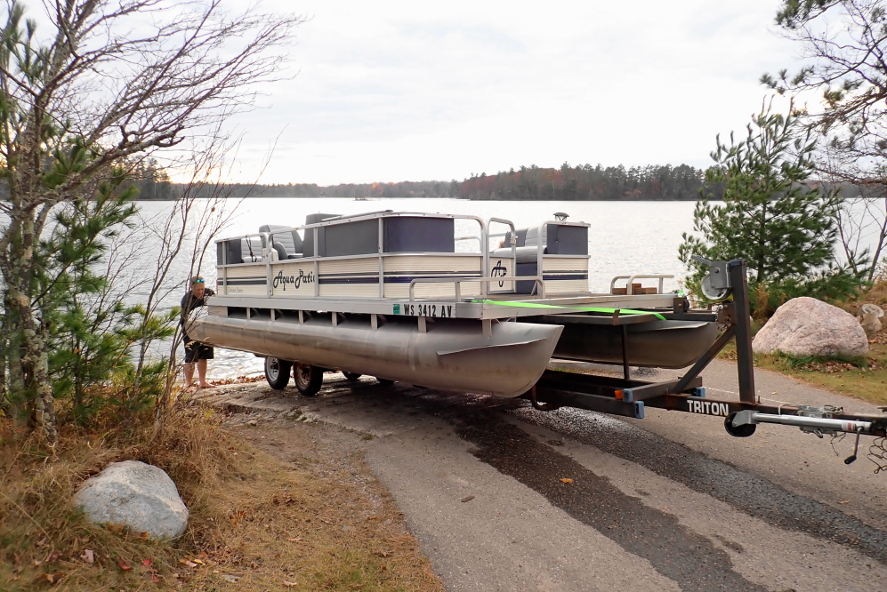 Lucerne is still deep enough to easily get boats on trailers and out of the water despite the landing's pierlessness.