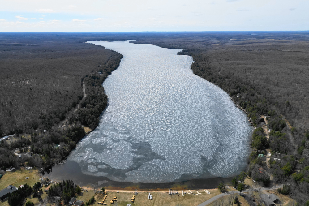 The lake level still looks a little lower than it was before ice-in, but the inflows are gushing with rain and melt water. Measuring the level can be tricky when the ice is piling up under the nail. This won't be a problem in that many of the men don't think the ice will make it to May. I'm not sure if the ice will make it to next weekend. If the ice does go out before the weekend, that'll give Lucerne almost 5 weeks to warm up before the first ski show. If that's the case, the first show skiers should have less of a bluish tint this year.<br><br><br>-Nemo doesn't voluntarily swim unless the water is at least at 62°F.
