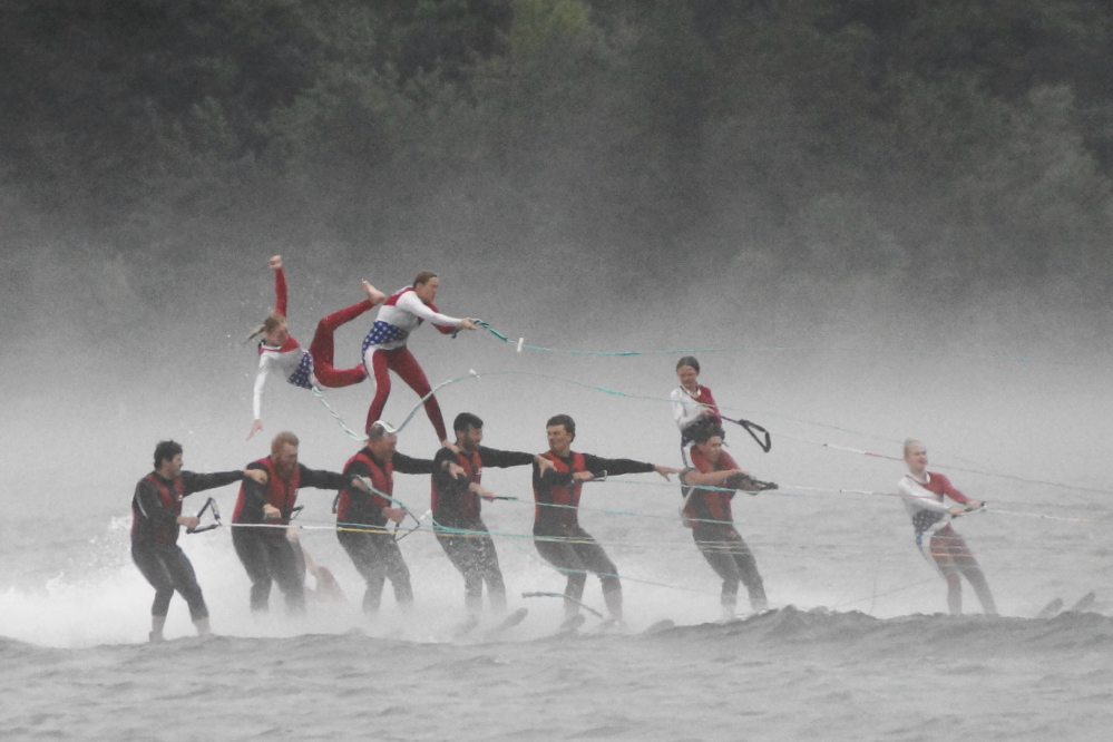The rough water was hard on the pyramids.