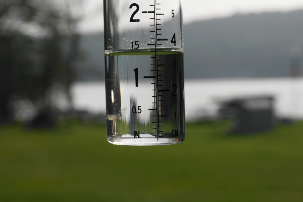 Wednesday's ski show had to deal with almost 1.5 inches of rain.