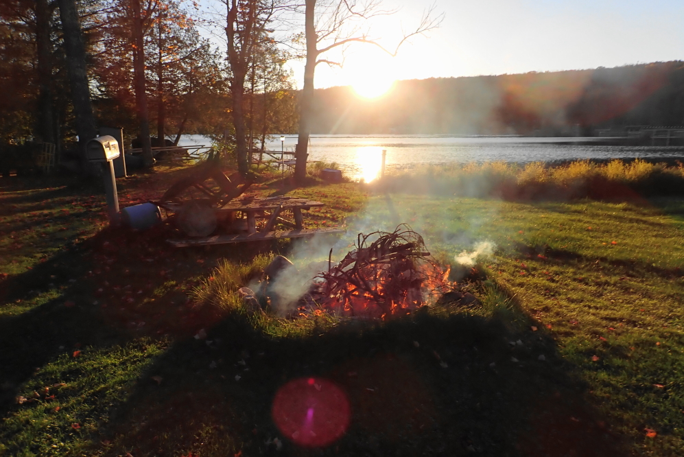The fire danger was low at the start of the week and campfires were plentiful for both aesthetics and day ending warmth.