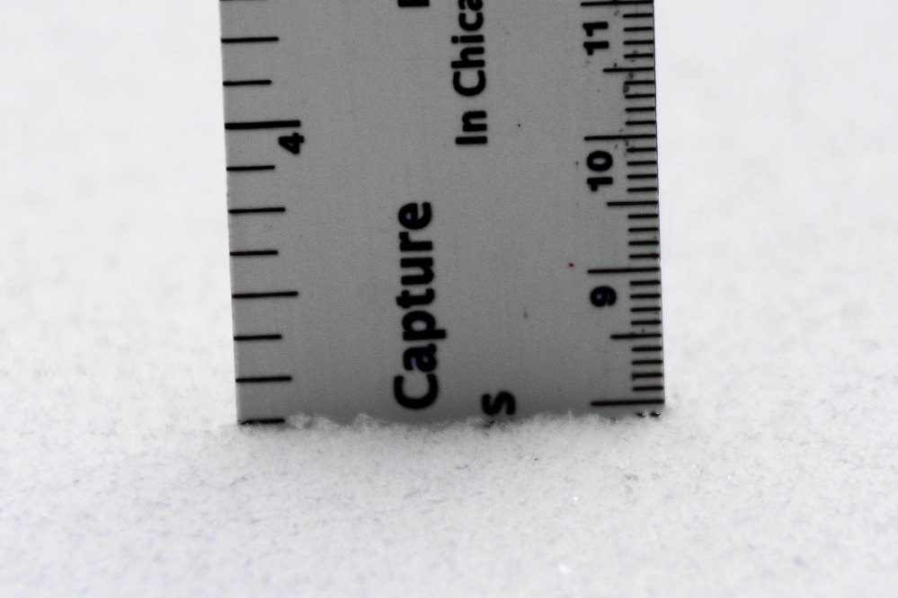 Before the weekend was out, there was another 3 inches on the ground.