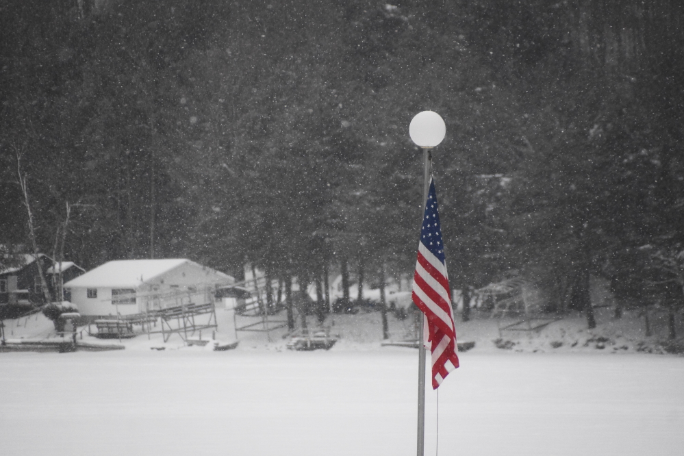 There was a little snow last week. It was dry, light, and blew off decks and roads with the slightest breeze.