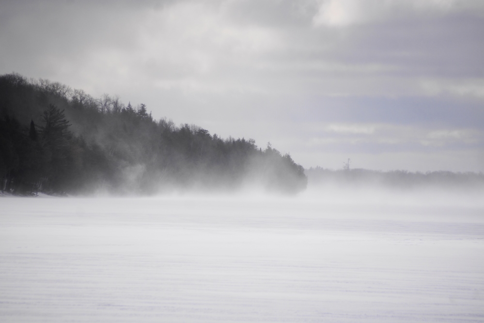 The most snow, about 3 inches, fell just before the weekend. It was paired with a stiff northerly wind that summoned many snow devils on Lucerne.