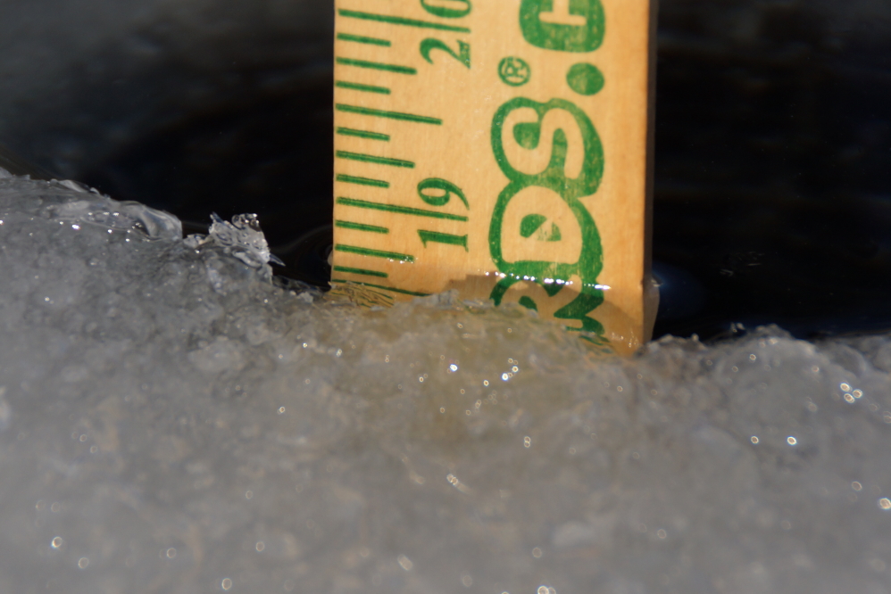 There's just over half a yard of very good ice covering the north end of Lucerne.