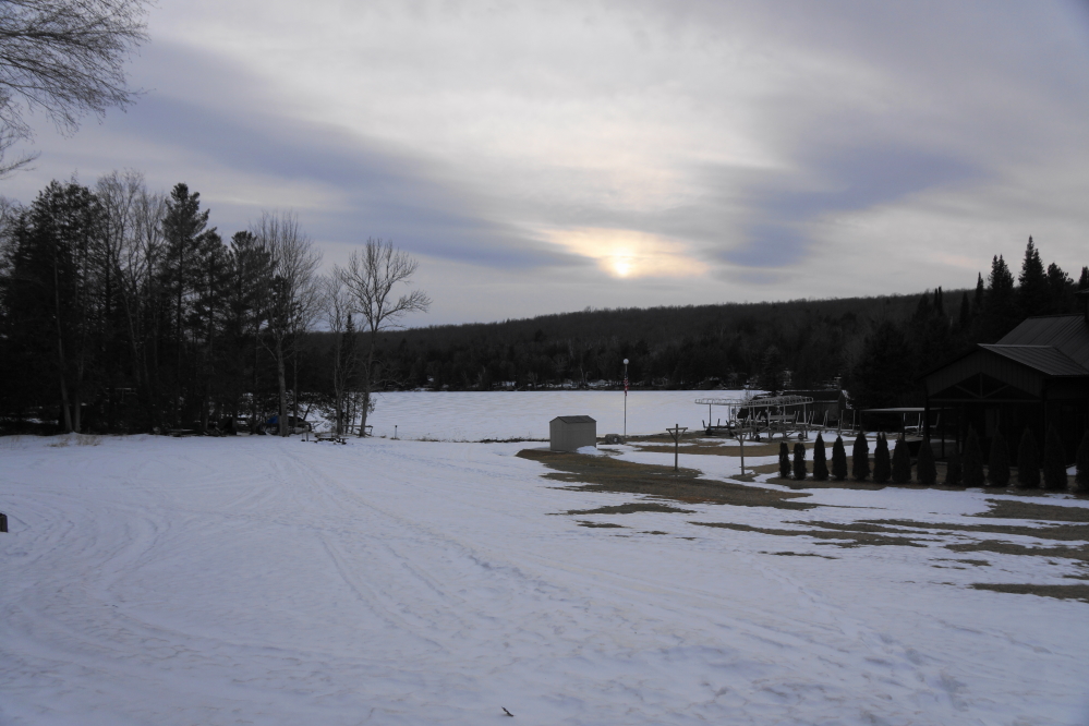 The dusting of snow melted, but near the weekend, clouds rolled in and took the warmth from the air and the sunshine from the lawns.