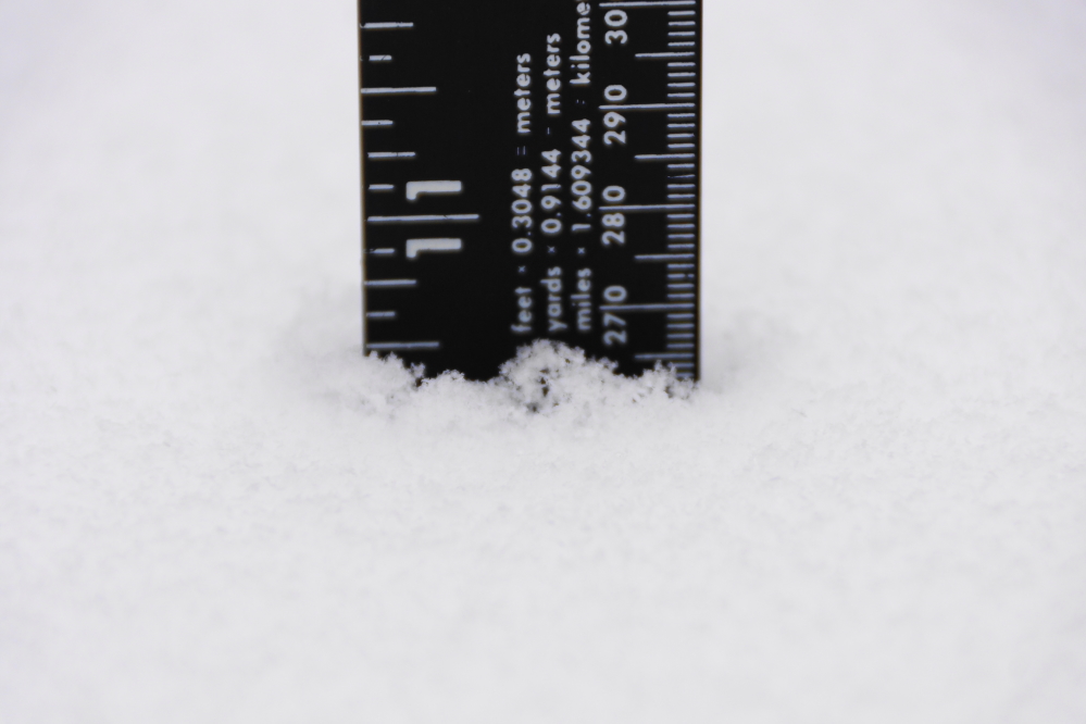 In this first event, we measured 10.5 inches total. 