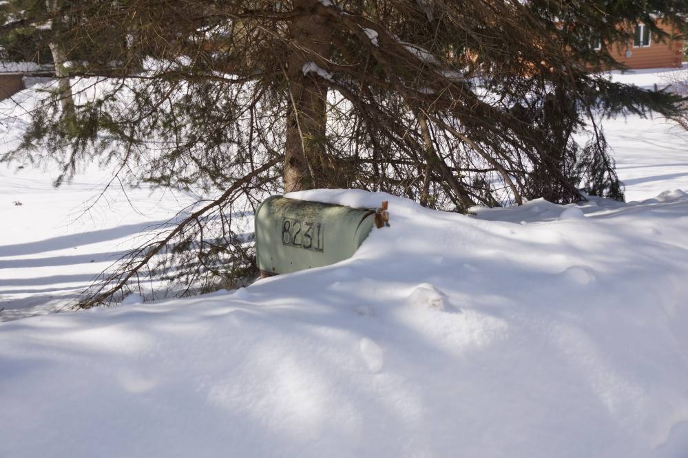 Just a little more melt and some will be getting mail again.