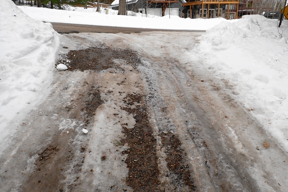 By Sunday, the top of Knott Lane became traumatizingly icy.