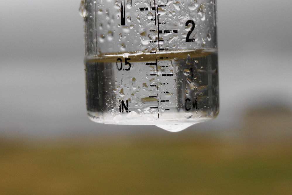 The lake ended up half an inch deeper by Tuesday.