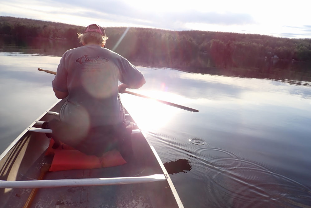 A few did canoe-up all that flattness. It was fun, but it wasn't the same as skiing it up.