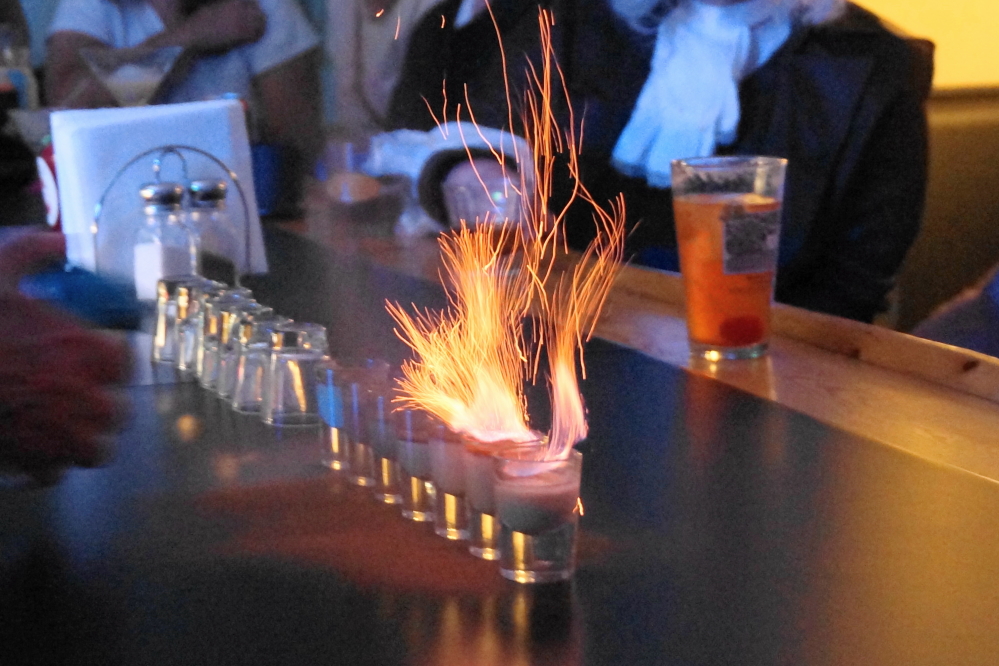The bailey's comet made a brief and fiery pass.
