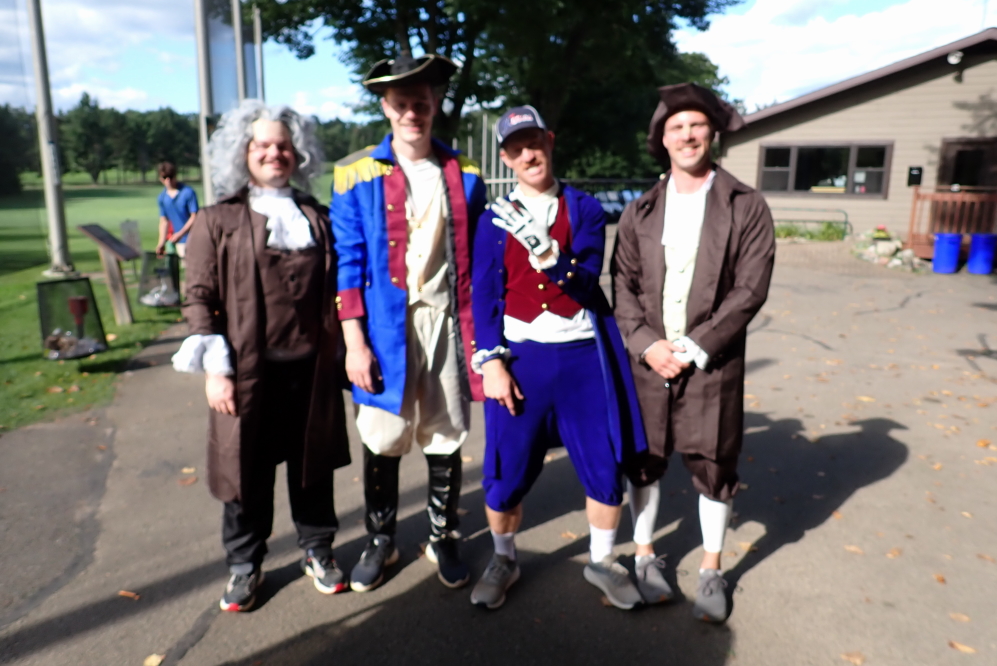 One of the ten teams dressed in a more patriotic fashion than the other nine.
