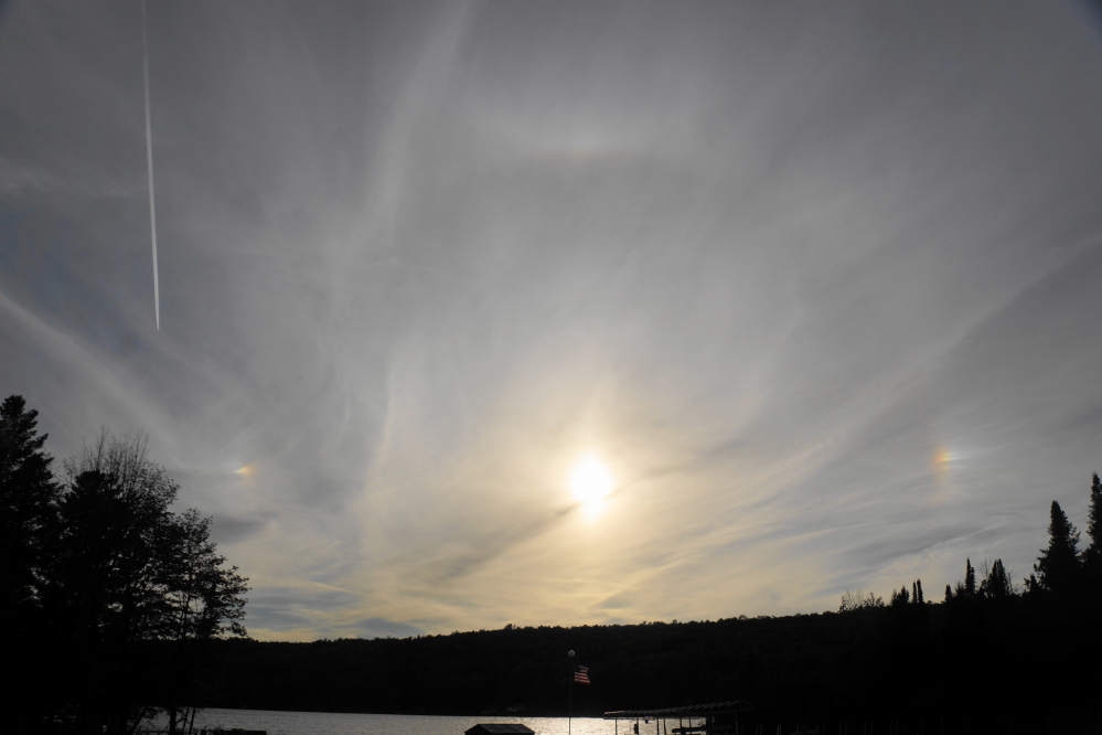 Others were colorful in a different way and augmented by contrails from jets full of wise people fleeing to warmer climes.